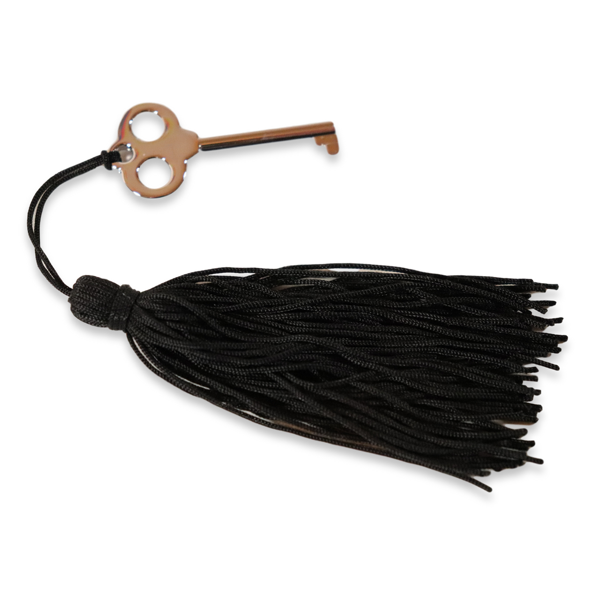 Diamond Crown Chrome Humidor Key with Tassel - St. James Series - Tassel