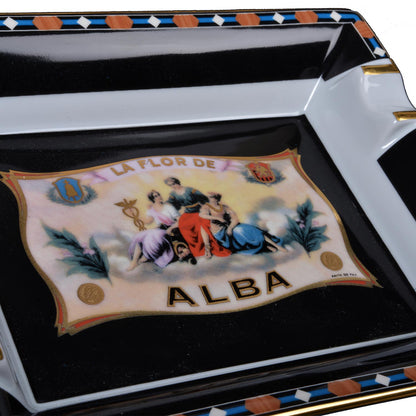 Elie - Bleu - Black - Cigar - Ashtray - Flor - de - Alba - Collection - Exterior - Close