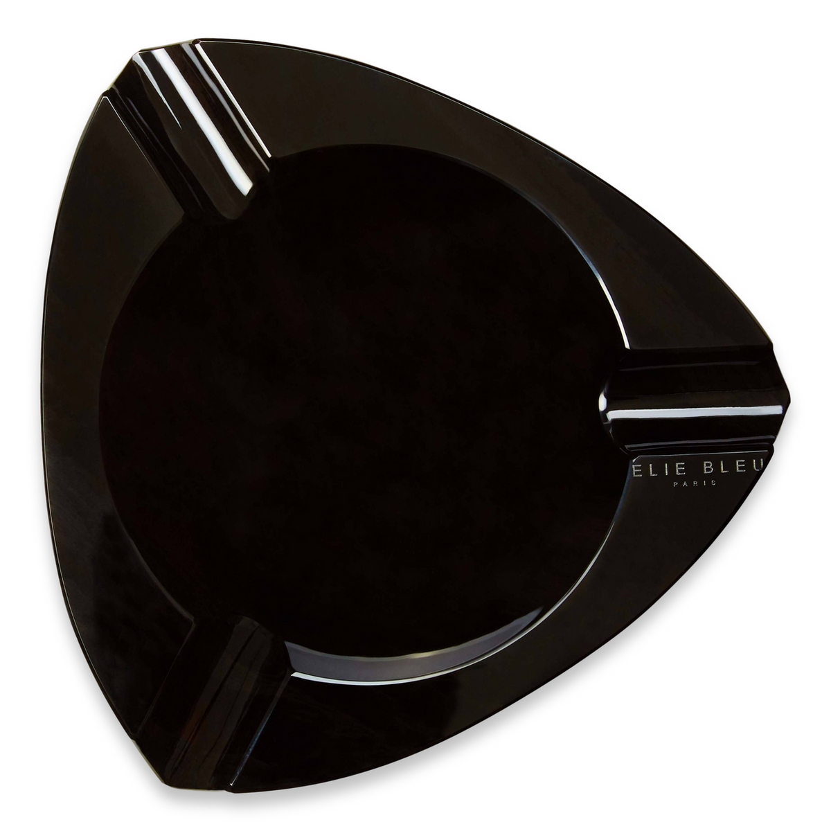 Elie - Bleu - Black - Obsidian - Stone - 3 - Cigar - Ashtray - Obsidian - Collection - Exterior - Top