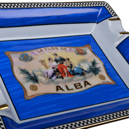 Elie - Bleu - Blue - Cigar - Ashtray - Flor - de - Alba - Collection - Exterior - Close