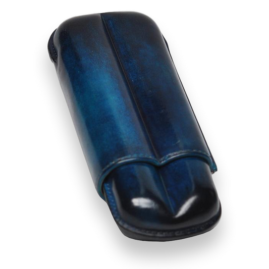 Elie - Bleu - Blue - Patina - 2 - Cigar - Up - to - 56 - Ring - Gauge - Exterior