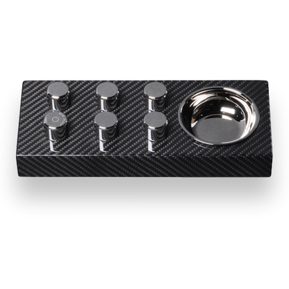 Elie Bleu Carbon Fiber Cigar Ashtray - Classic Collection - Exterior