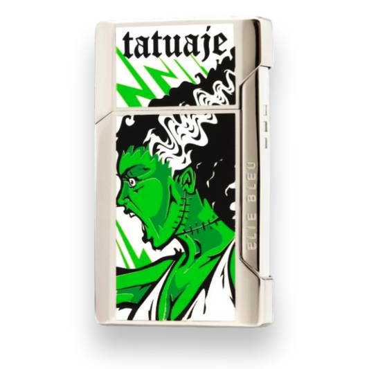 Elie Bleu J-12 Double Sided Wide Jet Flame Lighter - Tatuaje The Bride Limited Edition