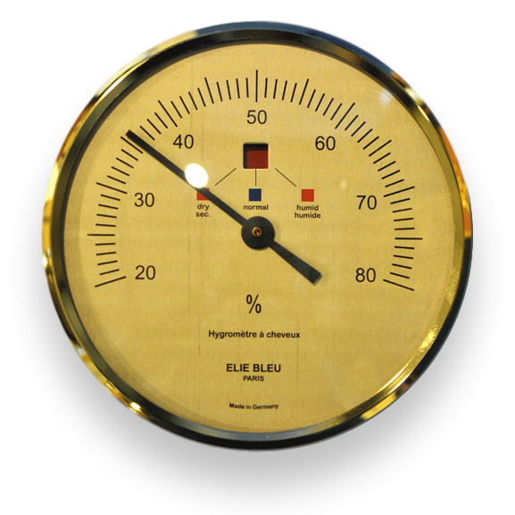 Elie Bleu Medals 120-Cigar Desktop Humidor - Hygrometer