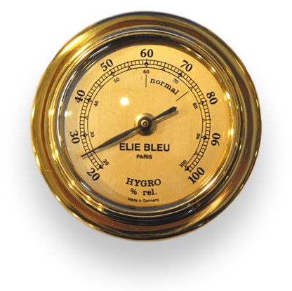 Elie Bleu Bubinga Classic Wood 110-Cigar Desktop Humidor - Hygrometer 