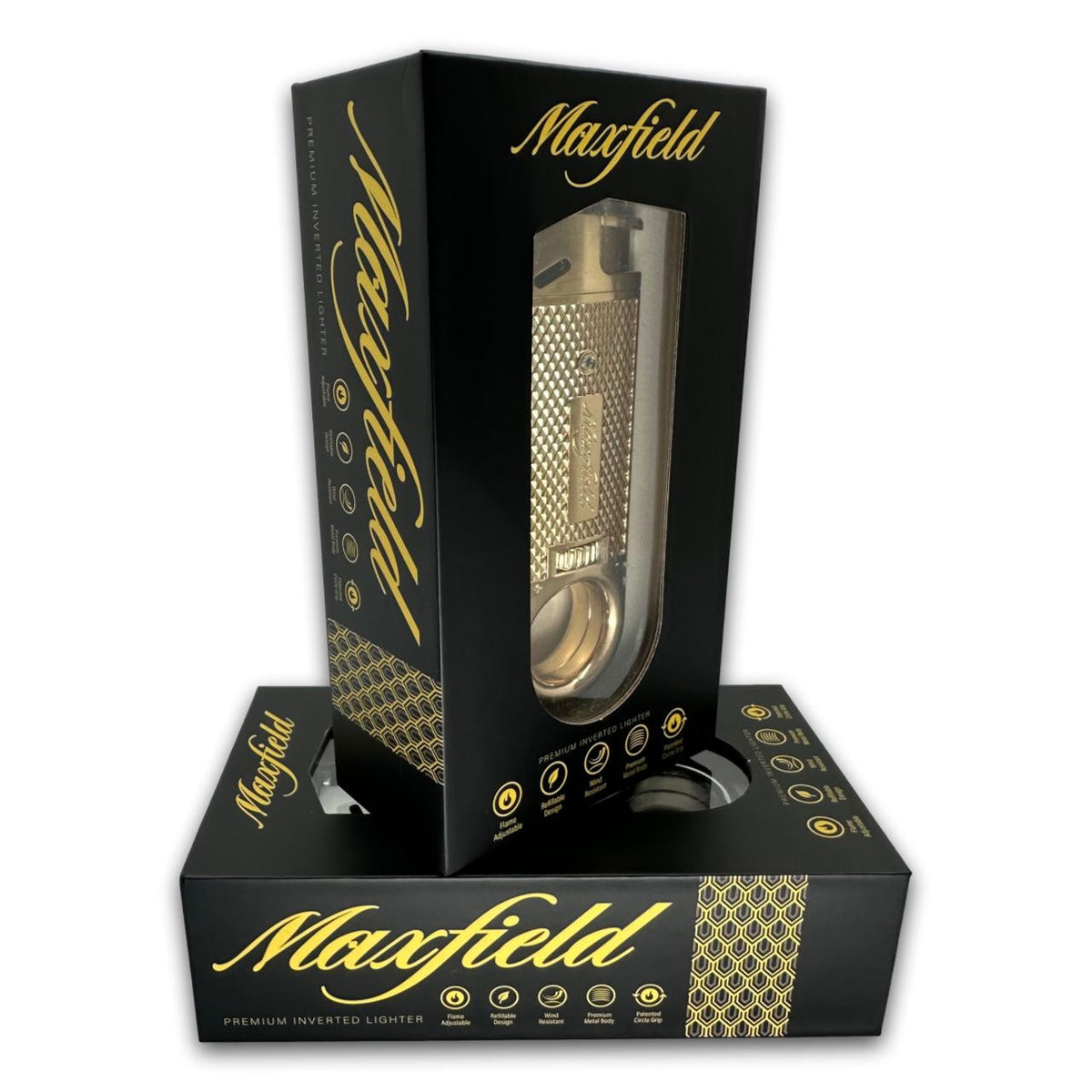 Maxfield Slim Diamond Soft Flame Cigar Lighters