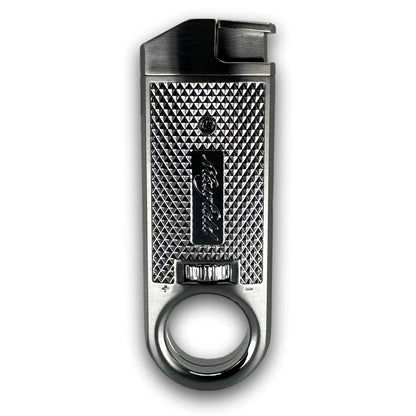 Maxfield Slim Diamond Torch Flame Cigar Lighters - Silver - Exterior Front