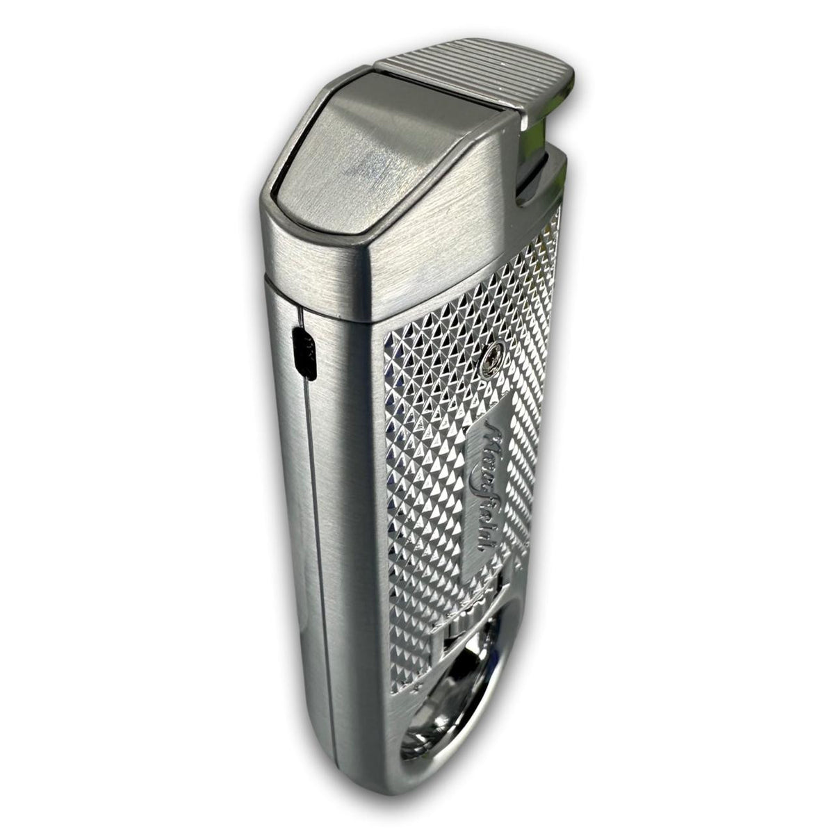 Maxfield Slim Diamond Torch Flame Cigar Lighters - Silver - Exterior Side