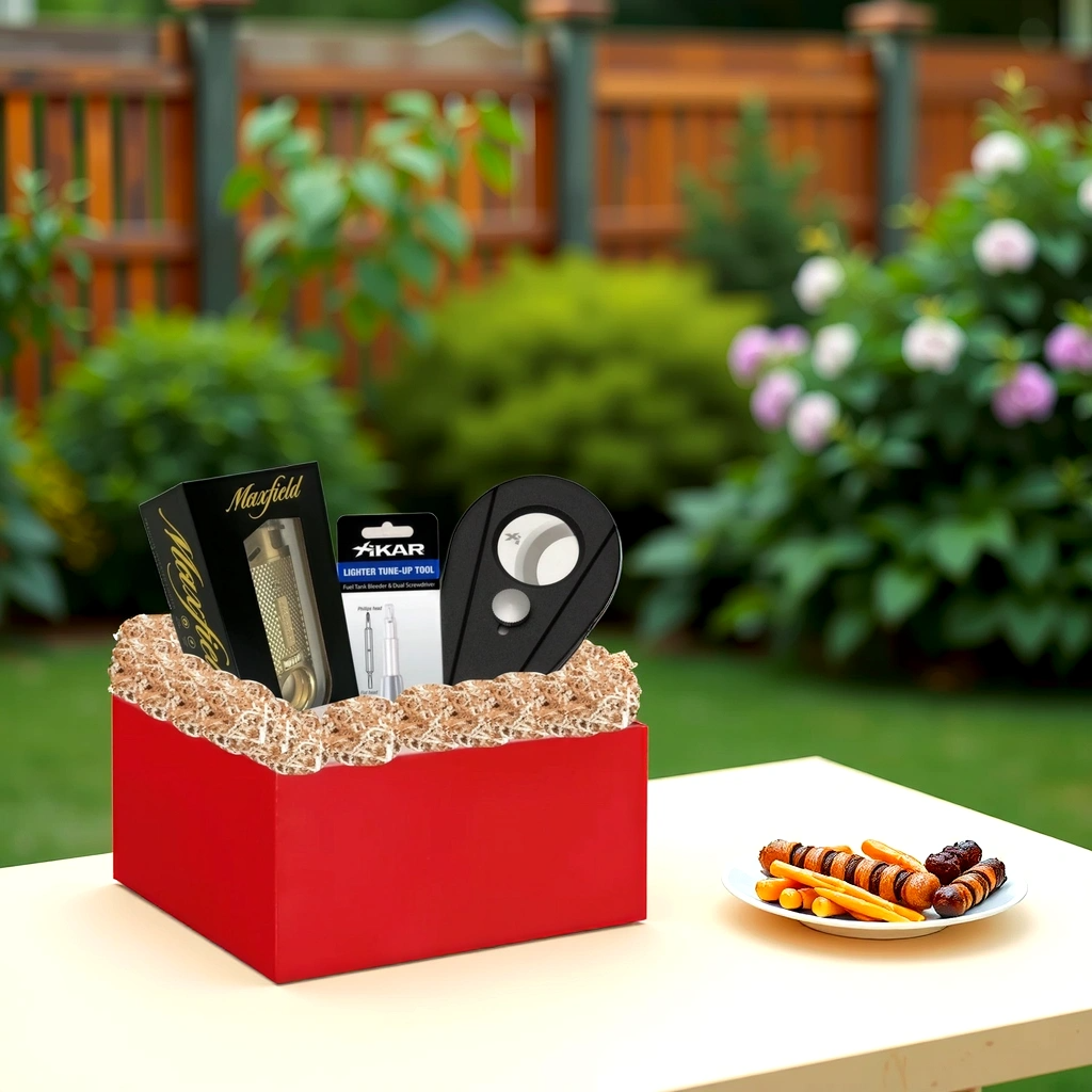 Soft Flame Cigar Lighter and Cutter Gift Set