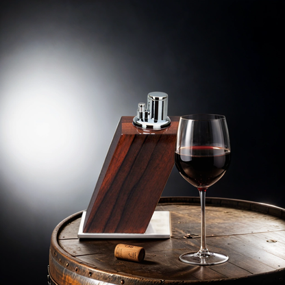 Elie Bleu Green Ebony Classic Wood Torch Flame Triple Jet Tabletop Cigar Lighter - Lifestyle