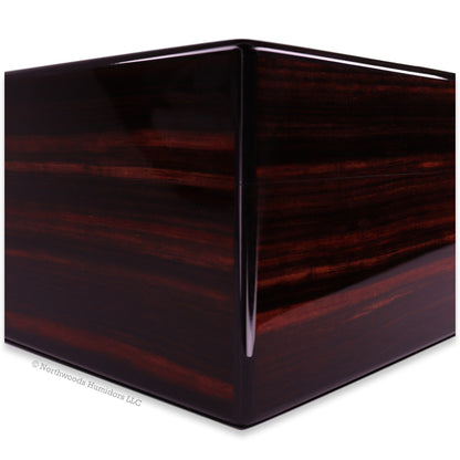 Elie Bleu Macassar Ebony Classic 110-Cigar Desktop Humidor -  Corner
