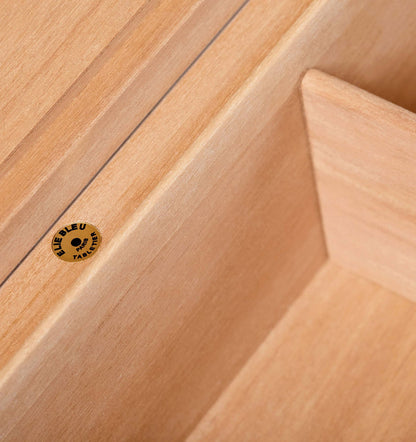 Elie Bleu Macassar Ebony Classic 110-Cigar Desktop Humidor - Interior Details