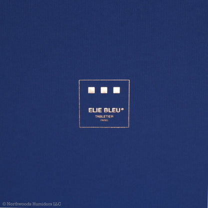 Elie Bleu Royal Ebony Cigar Desktop Humidor - Royal Ebony - Gift Box Details