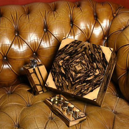 Elie Bleu Royal Ebony Cigar Desktop Humidor - Royal Ebony - Collection