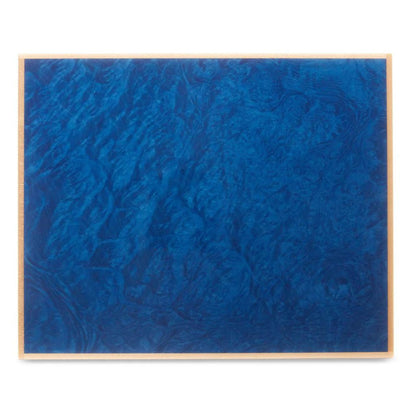 Elie Bleu Classic Wood 75-100-Cigar Desktop Humidor - Blue Madrona Burl - Exterior Details