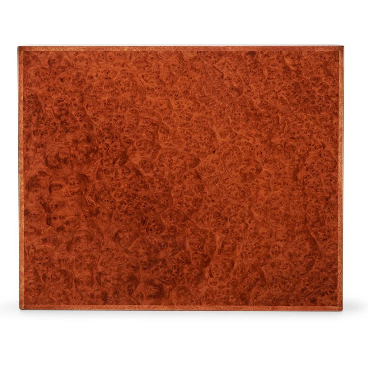 Elie Bleu Classic Wood Cigar Desktop Humidor - Amboyna Burl - Exterior Details