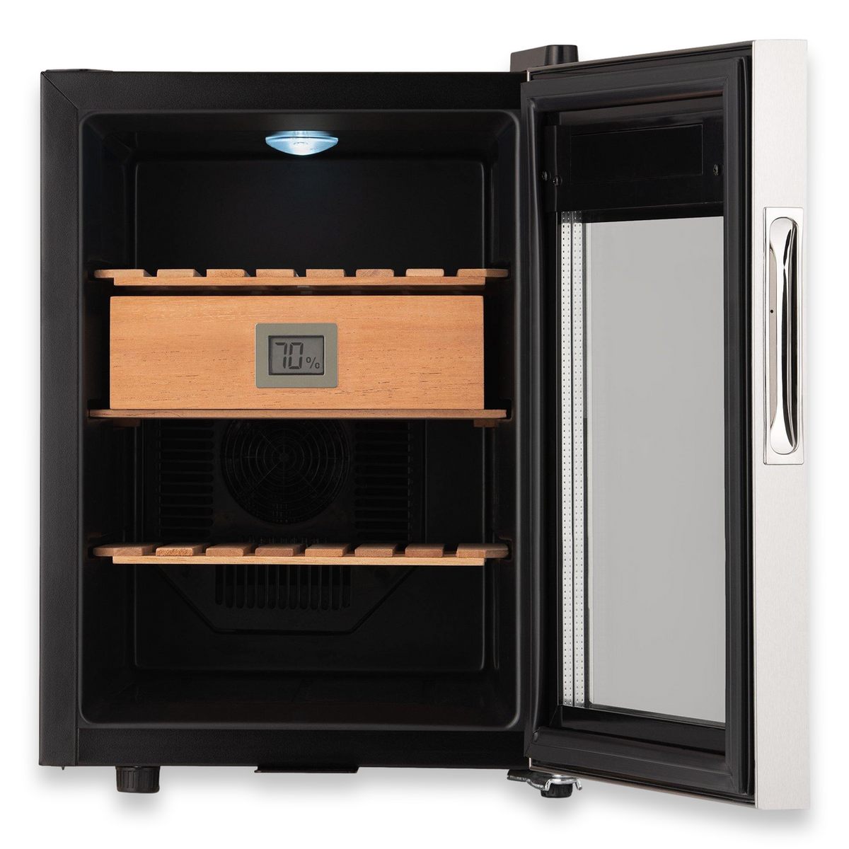 NewAir 250-Cigar Electric Humidor with Opti-Temp™ Heating and Cooling Function  - Interior Front