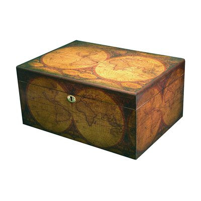 Old World Desktop Humidor - 100 Cigars