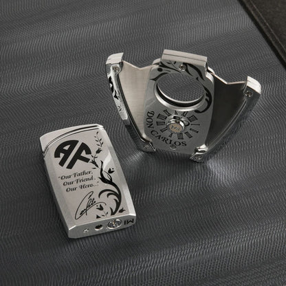 OpusX Society Don Carlos C30 Double Blade Cigar Cutter - Collection with Open Cutter