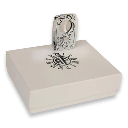 OpusX Society Don Carlos C30 Double Blade Cigar Cutter -Product Gift Box