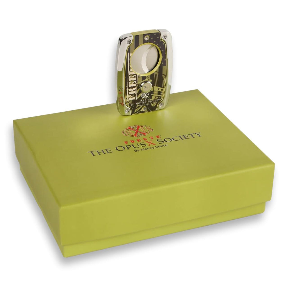 OpusX Society Freedom C30 Double Blade Cigar Cutter - Product Gift Box
