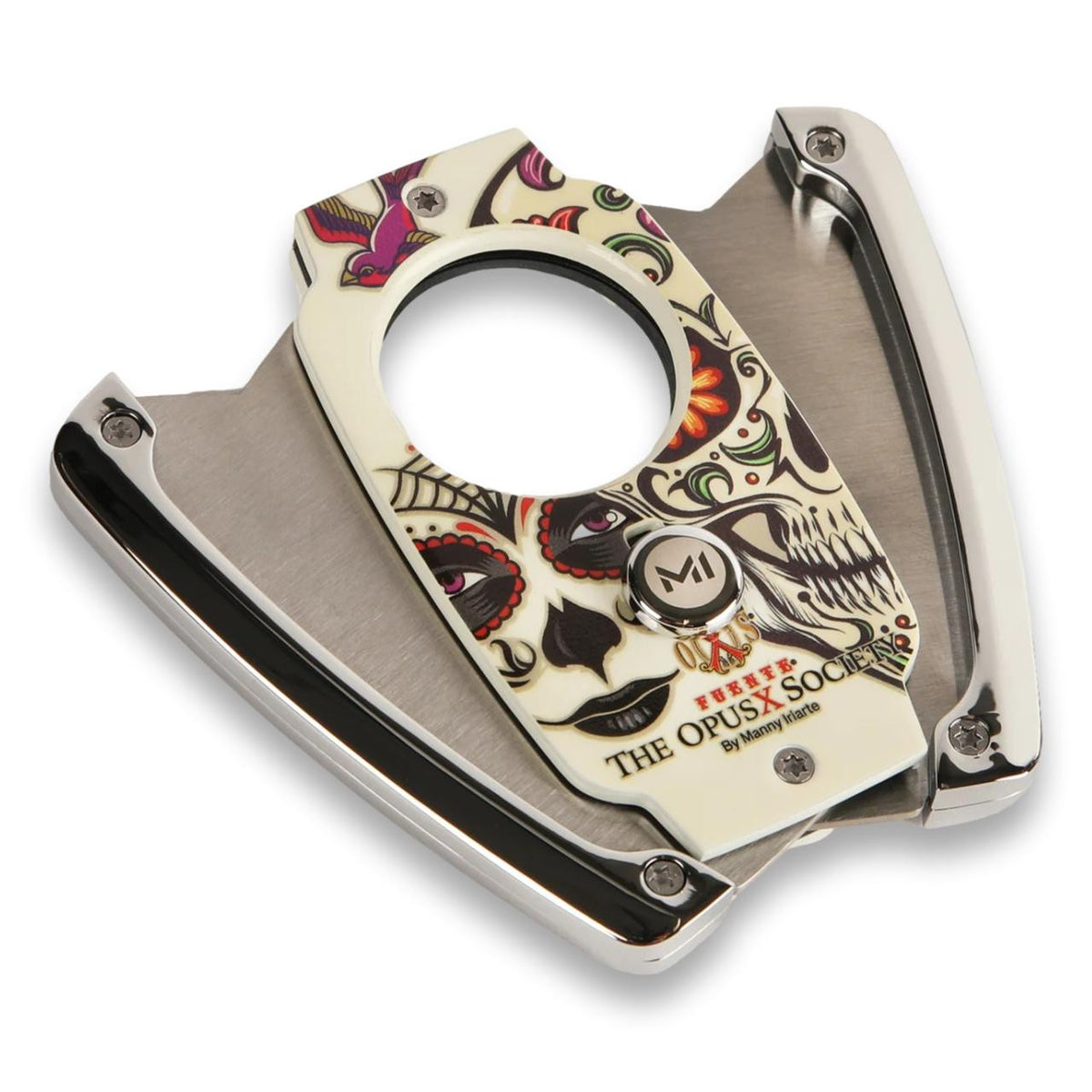 OpusX Society Sugar C30 Double Blade Cigar Cutter - Cutter Opened