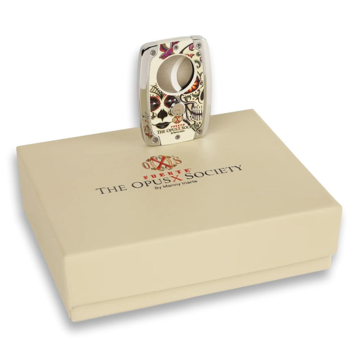 OpusX Society Sugar C30 Double Blade Cigar Cutter - Product Gift Box