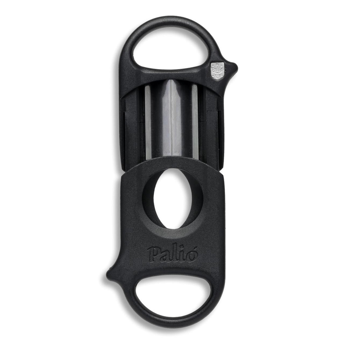 Palio Deep V-Cut Cigar Cutters - Black - Cutter Opened