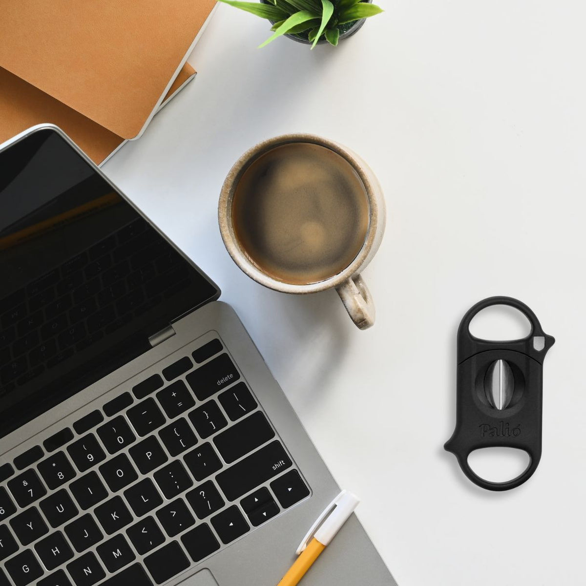 Palio Deep V-Cut Cigar Cutters - Black - Flatlay