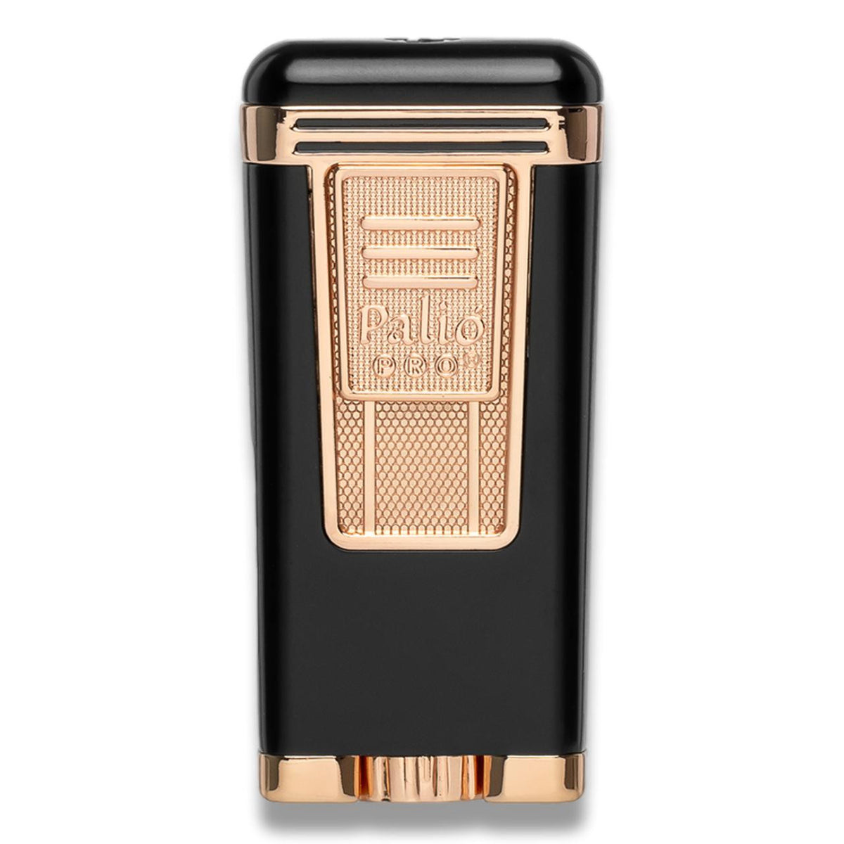 Palio Pro Polaris Torch Flame Triple Jet Cigar Lighter - Black and Rose - Front