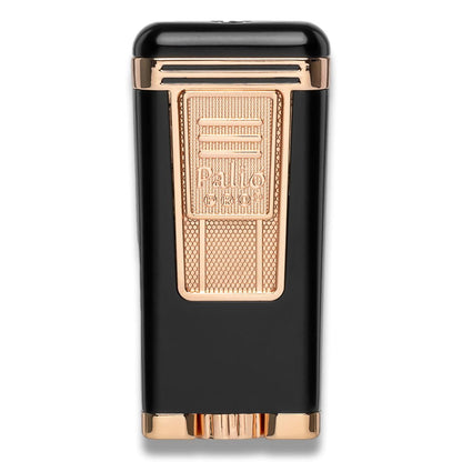 Palio Pro Polaris Torch Flame Triple Jet Cigar Lighter - Black and Rose - Front