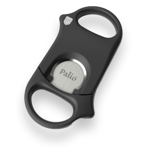 Palio Original Matte Black Guillotine Cut Double-Blade Cigar Cutter - Matte Black - Exterior Front