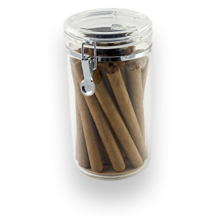Prestige Acrylic Jar 25-Cigar Acrylic Humidor  - Exterior Front