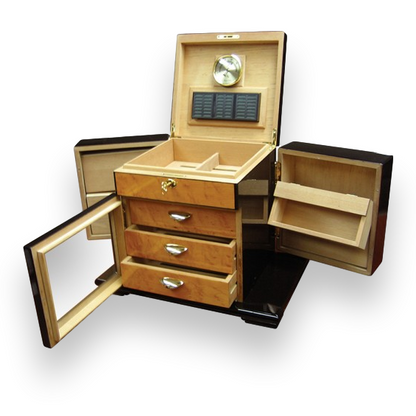 Prestige Baccus 200-Cigar Desktop Humidor  - Interior Front