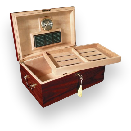 Prestige Monte Carlo 120-Cigar Desktop Humidor  - Interior Front
