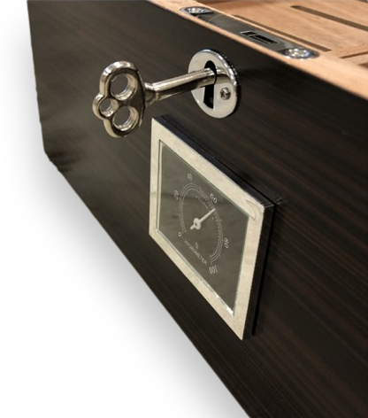 Prestige Rockefeller 130-Cigar Desktop Humidor  - Lock and Key System