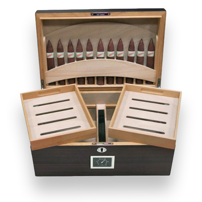 Prestige Rockefeller 130-Cigar Desktop Humidor  - Interior Front