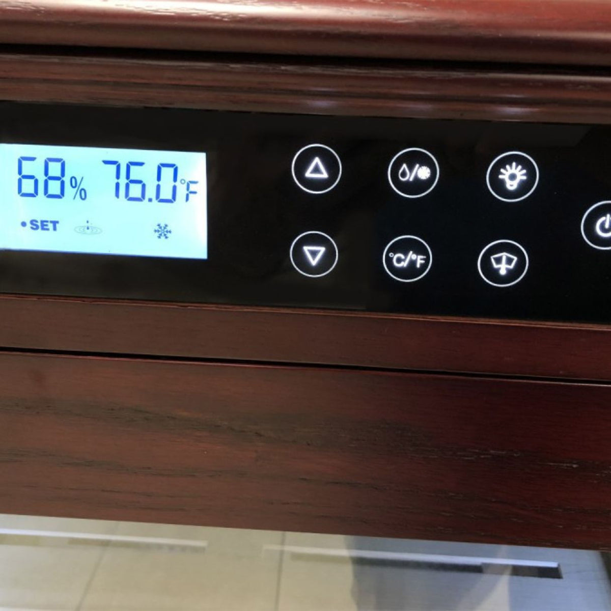 Prestige Remington 2,000-Cigar Electric Humidor - Digital Control Panel