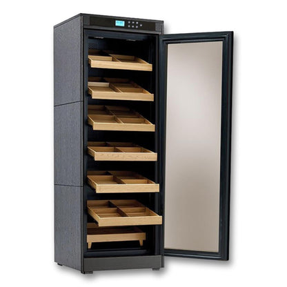 Prestige Remington Lite 2,000-Cigar Electric Humidor - Front with Door Opened