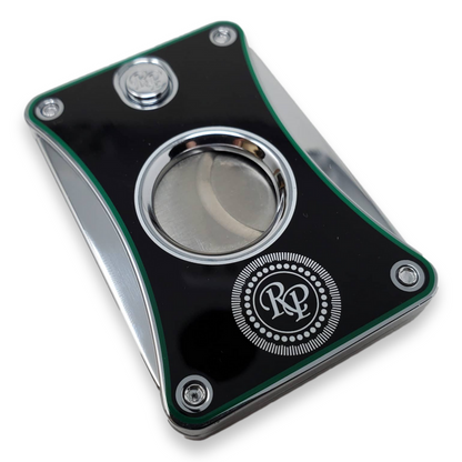 Rocky Patel Diamond Series Guillotine Double-Blade Cigar Cutter - Black - Exterior Front