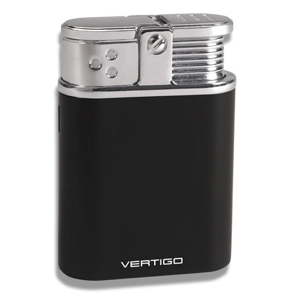 Vertigo Stealth Torch Flame Triple Jet Tabletop Cigar Lighter - Black & chrome - Main Image