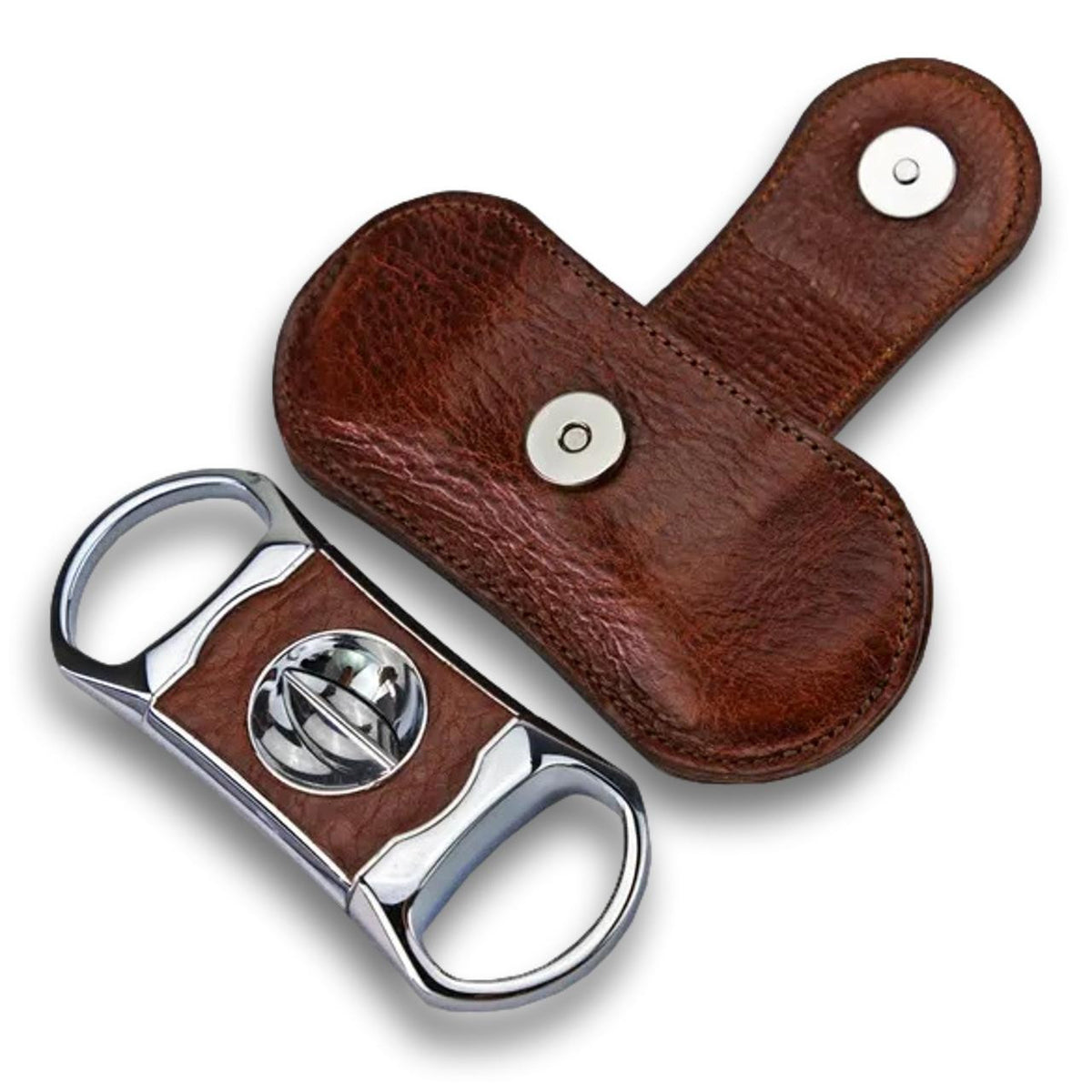 Brizard & Co V Cutter Antique Saddle V-Cut Cigar Cutter - Main Image -Front Side