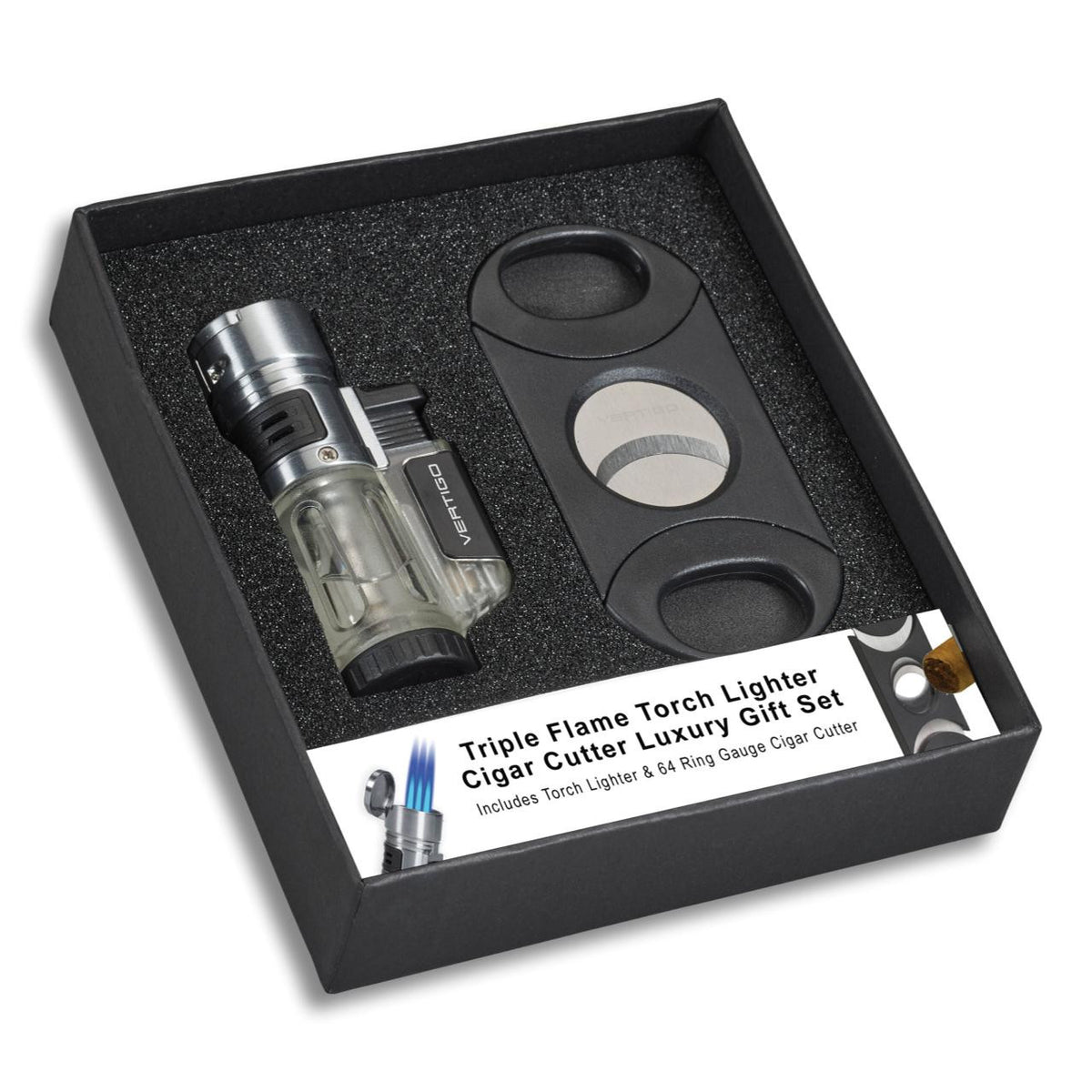 Vertigo Blizzard Lighter & Big Boy Cutter Gift Set - Product Gift Set