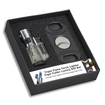 Vertigo Blizzard Lighter & Big Boy Cutter Gift Set - Product Gift Set