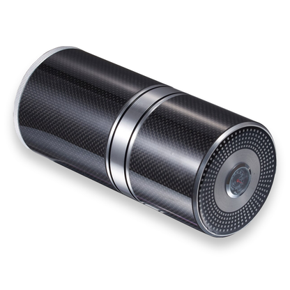 Visol Big Joe 7-Cigar Travel Humidor - Carbon Fiber - Exterior Front
