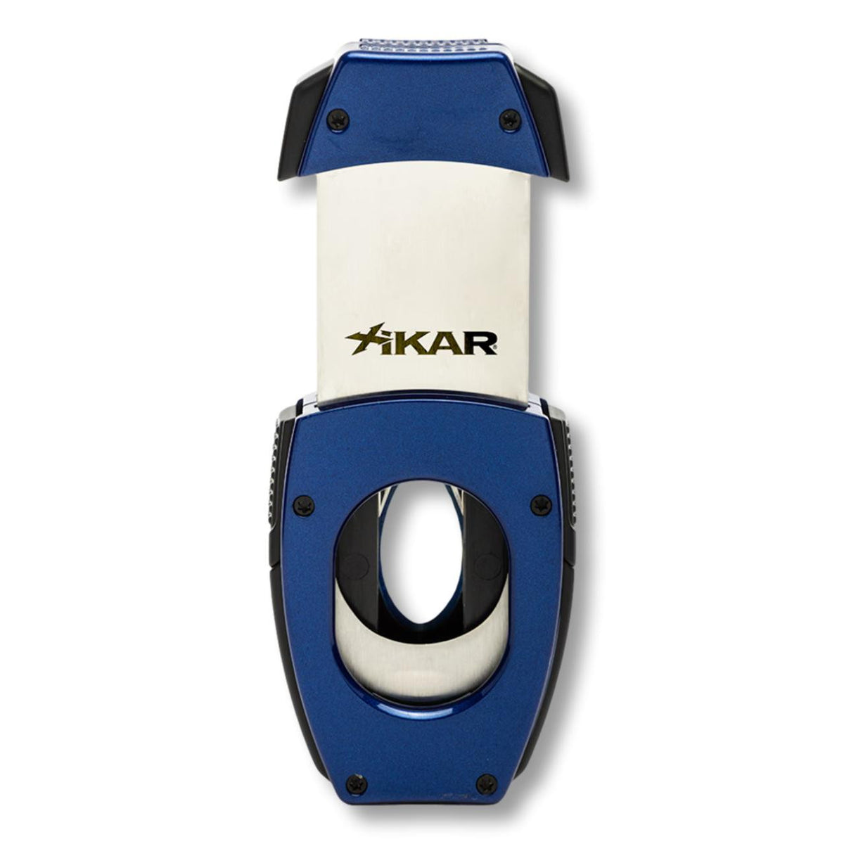 Xikar VX2 G10 V-Cut Cigar Cutters - Blue - Back when Opened