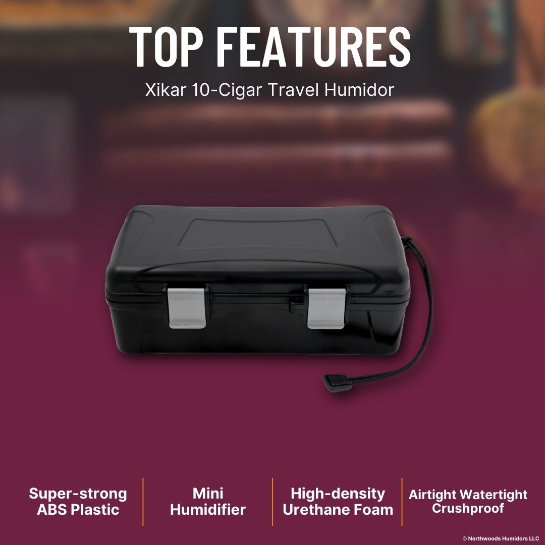Xikar 10-Cigar Travel Humidor