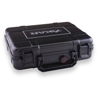 Xikar 20-Cigar Travel Humidor - Black - Exterior Side