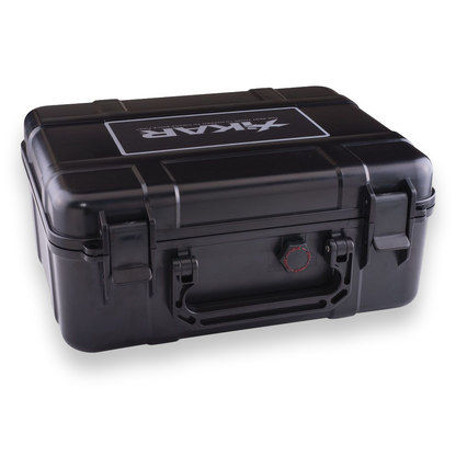 Xikar 40-Cigar Travel Humidor - Black - Exterior Side