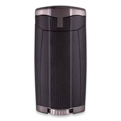 Xikar HP3 Torch Flame Triple Jet Cigar Lighter - Matte Black - Exterior Back Side